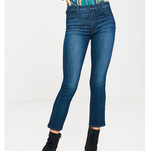 MOTHER the Insider Crop in twilight magic jeans 27